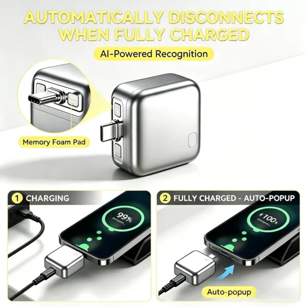 Intelligence Full Charge Separator Protect battery health Overcharge protection Auto power-off